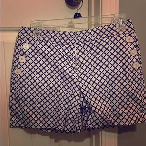 Cute Nautica shorts navy and gold pattern!